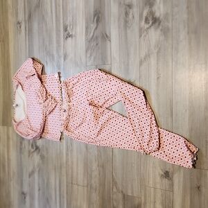 Pink Geometric Women's Pajama Set